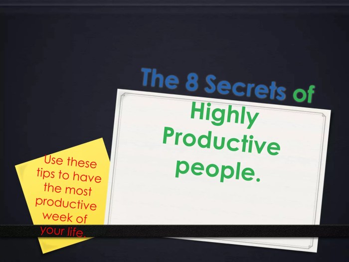 The 8 secrets of highly productive people | PPTX
