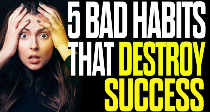 How To Overcome The 5 Bad Habits That Hinder Academic Success ...