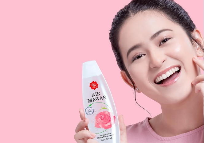 cara menggunakan air mawar viva