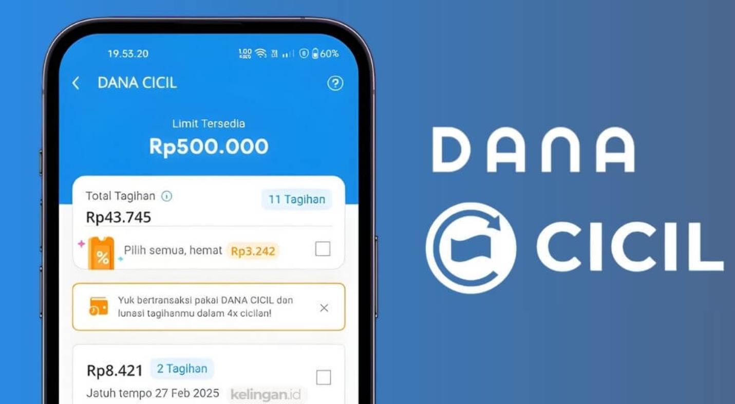 cara mengaktifkan dana cicil di dana