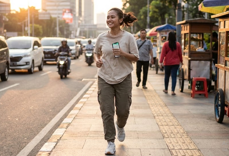 manfaat jalan kaki 10 ribu langkah