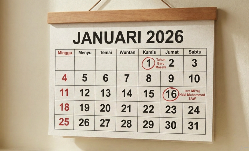tanggal merah kalender 2026
