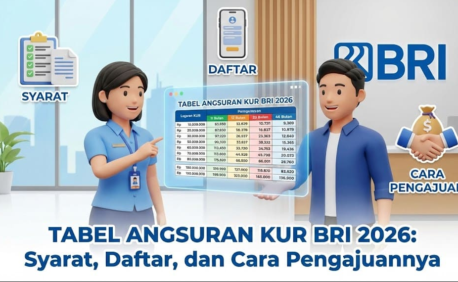 tabel angsuran kur bri 2026